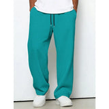 Wiaofellas  -  New Four Seasons Solid Color Trousers Loose Casual Sports Straight Pants