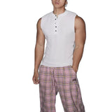 Wiaofellas  -  American Style Knitted Muscle Vest No Sleeve Fitness Training Sports Tank Top Breathable Elastic Casual Summer Polyester Fiber