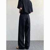 WIAOFELLAS  -  Black Oversized Suit Pants Men Fashion Social Mens Dress Pants Korean Loose Straight Wide Leg Pants Mens Office Formal Trousers