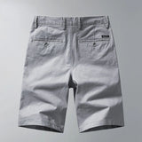 Wiaofellas  -  New Summer Cotton Solid Shorts Men High Quality Casual Social Men Shorts Work Trousers Shorts Lightweight Thin Male B50