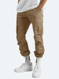 Wiaofellas  -  Summer New Men's Overalls European American Pants Drawstring Multi-pocket Casual Trousers