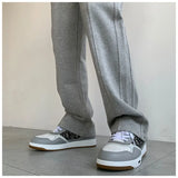 WIAOFELLAS  -  Autumn Winter KPOP Fashion Style Harajuku Trousers Men Loose All Match Straight Casual Chic Pants Vintage Pockets Male Clothes