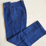 Wiaofellas  -  Thickened Denim Workwear for Men Spring Autumn  Welding Labor Protection Suit Resistant to Heat And Wear in Factory