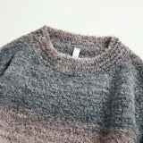 Wiaofellas  -  Winter Velvet Sweater Men Warm Color Casual Knitted Pullover Men Streetwear Loose Long Sleeved Sweater Mens Jumper Clothes