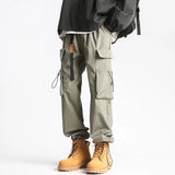 Wiaofellas  -  American Style High Street Hip Hop Cargo Pants Multi Pocket Baggy Joggers For Spring Overalls Men's Trousers 5XL Streetwear Pant