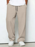 Wiaofellas  -  New Four Seasons Solid Color Trousers Loose Casual Sports Straight Pants