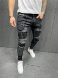 Wiaofellas  -  Fashion Jeans Bermuda Tideshec Harajuku Cargo Pants Ripped Men's Winter Clothing Side Pockets Skinny Men´s Casual Teens Jogger