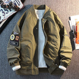 Wiaofellas  -  New Outdoor Bomber Jacket Men's Casual Windbreaker Baseball Jacket Fashionable Retro Men's Cotton Jacket Clothing