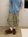 Wiaofellas  -  Summer New Men Loose Seven-point Cargo Pants Trendy Comfortable Breathable Casual Street Daily Trousers