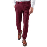 WIAOFELLAS  -  Autumn Men's Classic Plaid Suits Pants Wool Trousers Italian-style High-waist Slim Casual Fashion Straight leg Long Pant For Men