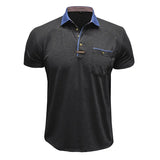 WIAOFELLAS  -  Summer New Men's Polo Shirts Casual Short-Sleeved Trip Fashion Pocket T-Shirt Man Breathable Polo Shirt Men Clothing