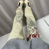 WIAOFELLAS  -  American Retro Classic Jeans Men Women Handsome High Street Casual Loose Functional Pants Men Trousers Male Clothes