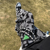 WIAOFELLAS  -  American Pants Men Korean Style Loose Feet Casual Pants Nine-point High Street Fashion Trousers