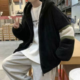 Wiaofellas  -  Lamb Fur Jacket Men's Winter Thickened Korean Style Trendy Cotton Coat Warmth Hong Kong Style Cotton Clothes