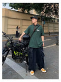 WIAOFELLAS  -  Baggy Cargo Jeans big pocket Trousers Male Denim Pants Wide Leg Pant women's Jeans Loose Casual Streetwear Hip Hop Harajuku