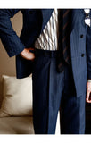 Wiaofellas  -  High Quality Pants Men Italy Business Dress Office Social Suit Trouser Pants Groom Contrasting Stripes Casual Wedding