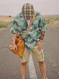 Wiaofellas  -  New Summer Style Hawaiian Loose Floral Shirt Men's American Half-sleeved Niche High-end Shirt