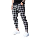 WIAOFELLAS  -  Men Pliad Sweatpants Joggers Pants Spring Autumn  Casual Sport Drawstring Elastic Waist Slim Long  Street Wear