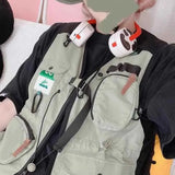WIAOFELLAS  -  Mens Vest Outdoor Mountain Water Camp Photography Workwear Autumn Casual Retro Breathable Zipper Outfit Couple's Clothing