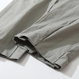 Wiaofellas Menswear Fashion Fold Stacking Trousers Men's Autumn New Loose Straight Mid Waist Wide Leg Long Tooling Pants Tide