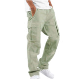Wiaofellas  -  Summer New Men's Overalls European American Pants Drawstring Multi-pocket Casual Trousers