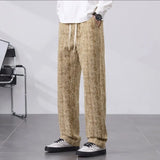 WIAOFELLAS  -  Autumn Winter New Men's Casual Loose Trend Comfortable Straight Casual Pants Pull Ropes Same Trendy Special