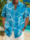 Wiaofellas  -  Summer Leisure Short Sleeved Polo Shirt With Men's Flower Pattern, Monotonous And Breathable Polo Shirt, Men's Clothing