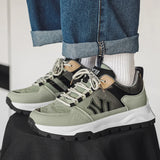 WIAOFELLAS  -  Men Casual Sneakers Platform Running Sports Shoes Fashion Male Lace Up Chunky Tennis Walking Sneakers Comfortable Outdoor Shoes