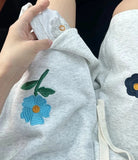 WIAOFELLAS  -  Fashion Embroidered Flower Sports Shorts Men's 2025 Summer New Trendy Couple Five-point Pants Male Handsome Stylish Short Pants