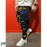 WIAOFELLAS  -  Men Camo Jogger Pants Spring Summer Autumn  Casual  Slim Multi Pocket Camouflage Sweatpants  Hippie Street Wear