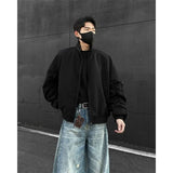 WIAOFELLAS  -  Spring Black Jacket Men Fashion Retro Pocket Workwear Jacket Men Streetwear Hip-hop Loose Bomber Jacket Mens Short Jackets Coat