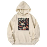 Wiaofellas  -  New Men's Pullover Hooded Print Long Sleeve Pocket Halloween Pattern Sweatshirt