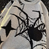 WIAOFELLAS  -  Y2K Mens Sweaters Knitting Long Sleeve Crew Neck Ripped Sweater Spring Autumn Men Streetwear Fashionable Knitted Jumper Tops