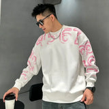 Wiaofellas  -  100℅ Cotton Man Pullovers Printed T Shirt for Men Fashion Trends Sweatshirts Tops Clothing Luxury Social High Quality Brand