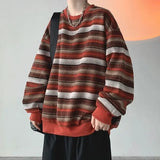 Wiaofellas  -  Man Pullover Harajuku Fashion 90s Vintage Sweatshirts for Men Oversize New In Pastel Color Novelty And Autumn Sweat Shirt Tops S
