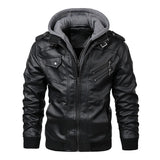 Wiaofellas  -  New Men's Leather Jackets Autumn Casual Motorcycle PU Jacket Biker Leather Coats Brand Clothing EU Size