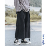 Wiaofellas  -  Summer Cotton Linen Pants Men Oversized Wide Leg Pants Men Japanese Streetwear Hip-hop Loose Straight Pants Mens Trousers M-3XL