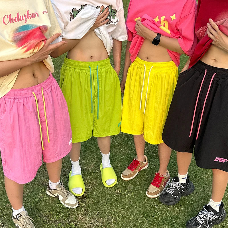 Wiaofellas  -  Summer Quick Dry Men's Pants Summer Men Short Bermuda Masculina Mesh Oversized Board Shorts Male Brand Sweatpant