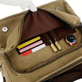 WIAOFELLAS  -  [Large Casual Crossbody Messenger Bag] Retro Canvas Messenger Bag For Men, Large Sling Bag, Casual Crossbody Bag For Hanging Out & Daily Commute, School Bag College Bag