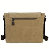 WIAOFELLAS  -  [Large Casual Crossbody Messenger Bag] Retro Canvas Messenger Bag For Men, Large Sling Bag, Casual Crossbody Bag For Hanging Out & Daily Commute, School Bag College Bag