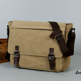 WIAOFELLAS  -  [Large Casual Crossbody Messenger Bag] Retro Canvas Messenger Bag For Men, Large Sling Bag, Casual Crossbody Bag For Hanging Out & Daily Commute, School Bag College Bag