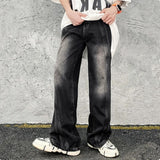 Wiaofellas 2000S Cyber Y2K Streetwear New Baggy Jeans Pants Men Designer Clothes Washed Blue Straight Loose Denim Trousers Pantalon Homme