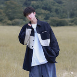 Wiaofellas Autumn New Hong Kong Fashion Brand Printed Men's Long Sleeve Shirt Handsome Men Clothing Daily Casual high-quality Overcoat