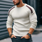 Wiaofellas Fall Winter Long Sleeve Stitch Knit Pullovers Streewtear Male O-Neck Slim Jumper Fashion Thick Woolen Tops Men's Sweaters