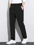 Wiaofellas New Autumn Casual Pants Men Outdoor Zip Pockets Stretched Nylon Golf Pant Big Size Straight Track Trousers Male Slacks 8XL