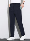 Wiaofellas New Autumn Casual Pants Men Outdoor Zip Pockets Stretched Nylon Golf Pant Big Size Straight Track Trousers Male Slacks 8XL