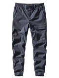 Wiaofellas New Winter Cargo Pants Men Outdoor Waterproof/Windproof Fleece Lined Stretched Softshell Warm Pants Casual Thermal Trousers
