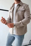 Wiaofellas New Autumn and Winter European and American Men's Wear Youth Casual Men's Shirts Fashion and Handsome Men's Wear