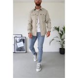 Wiaofellas New Autumn and Winter European and American Men's Wear Youth Casual Men's Shirts Fashion and Handsome Men's Wear