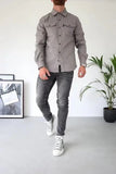 Wiaofellas New Autumn and Winter European and American Men's Wear Youth Casual Men's Shirts Fashion and Handsome Men's Wear